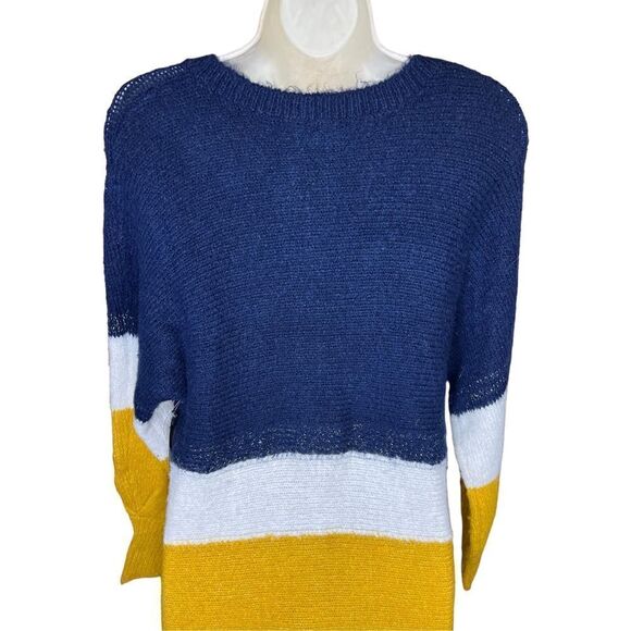 1. State Color Block in Navy, White & Mustard with Sparkle NWT Size XS - Picture 6 of 10